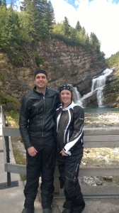 Me and Julie in front of Cameron Falls
