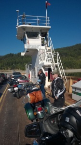 Loaded up on the ferry