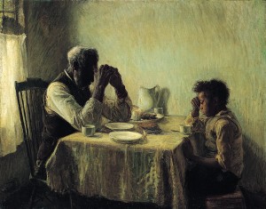 Praying with Grandpa, 1894